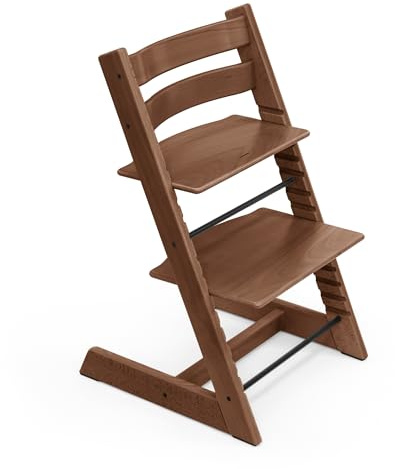 Silla Tripp Trapp de Stokke, Warm Brown - Silla ajustable, evolutiva para recién nacidos, niños y adultos - Práctica, cómoda y ergonómica