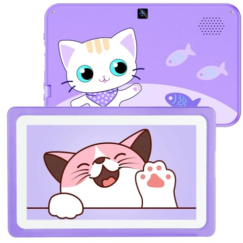 Kids Tablet 7â Tablets for Kids with Parental Control, WIFI Childrenâs Tablets for Toddlers with Plenty of Offline Child learning Apps Pre-installed, Toddler Tablet 3-7 Years Boy Girls GiftďźPurple)
