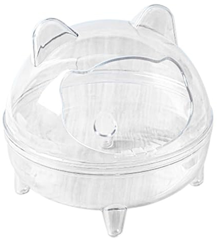 Chinchilla Bad - Hamster Iwordio | Sandbad Tank | Chinchilla Badhus | Gyllene Badrum | Hög kapacitet, Läckagesäker, Avtagbara, För Racingmöss och andra djur