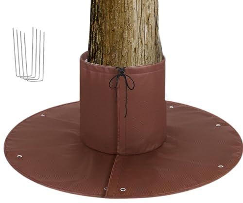 WJnflQN Protectores de raíces de palmera | Protectores de raíces de árbol de 3 capas con clavos de tierra, mantas reutilizables para paisajistas, jardineros, huertos, parterres, arbustos, exteriores e