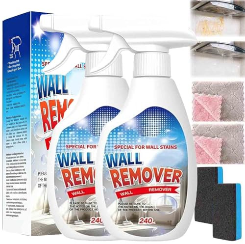 2 pièces Fast Acting Sprays De Nettoyant Anti-Mur Hautement Efficace,DéCapant Multi-Surface TrèS Efficace,Protection à Long Terme,Nettoyant Mural Pour Bois,Carrelage,Tissu,Salles De Bains, Cuisines