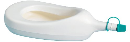 Performance Health White Urinal Slipper, Ideal for Bed or Wheelchair Use, 1 Litre Capacity, Lightweight and Convenient