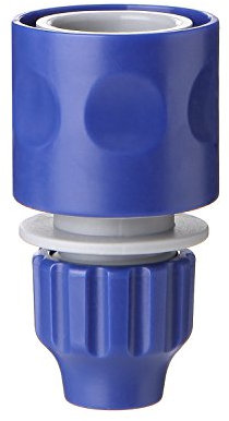 TATAY Connettore Rapido per Tubo da Giardino (9 mm) Top Line, Connettore Universale, Installazione Facile, Protezione Solare, Blu