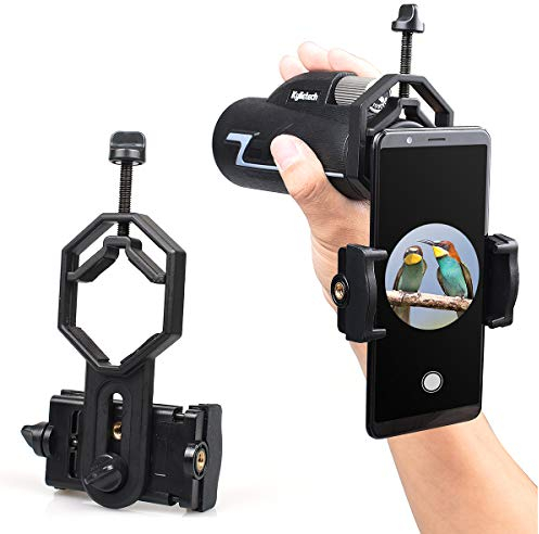 SEEKONE Universal Phone Bracket Mount Adapter Smartphone Holder for Telescope, Binoculars, Monocular and Microscope - Compatible with Iphone Sony Samsung Moto Etc