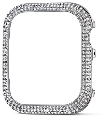 Swarovski, Sparkling Gehäuserahmen passend zur Apple Watch ®, Silberfarben, 40 mm, One Size