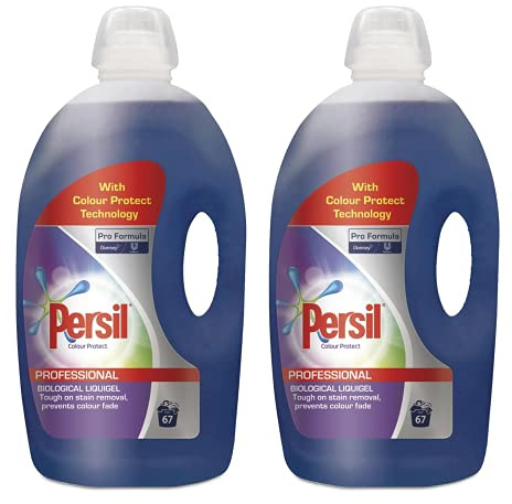 2 Pack of Persil Pro Formula Colour Protect Professional Biological Liquigel 5Ltr, Total 134 Washes