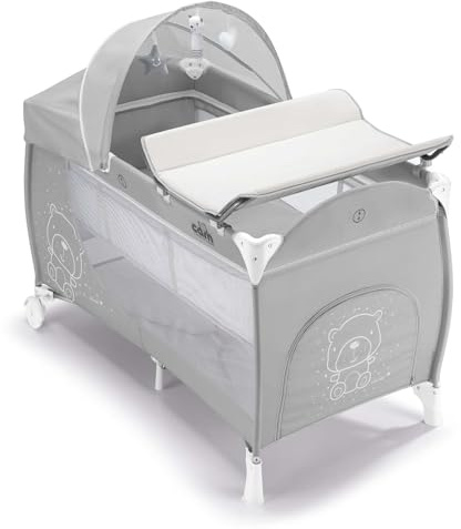 CAM Il mondo del bambino Baby Beistellbett Sempreconte | für 0-9 kg | Braun | 8 Höhen Sempreconte Beistellbett Braun: Stilvolles und praktisches Design
