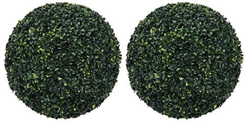 ZEYUAN Sfere di Bosso Artificiale 2 pz 52 cm,Arredo,Flora artificiale-315470