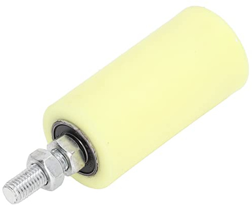 Rullo Guida per Cancello Scorrevole, Gruppo Supporto Guida Cancello per Carichi Pesanti in Nylon Duro Gruppo Supporto Guida Porta Scorrevole con Filettatura M12 Sostituzione