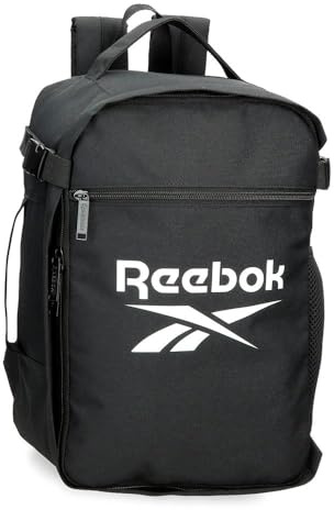Reebok Ashland Zaino da Cabina Nero 25 x 40 x 20 cm Poliestere 17 L by Joumma Bags, Nero, Taglia unica, Valigia cabina