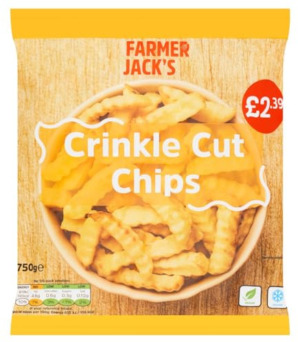 Farmer Jack's Crinkle Cut Chips 750g 750g × Pack of 3