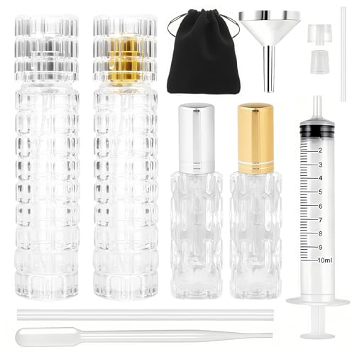 Maxumille Perfume Refill Kit, 2×30ml Perfume Bottle + 2×8ml Travel Bottle