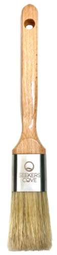 Seekers Cove - 1.5 Pro Paintbrush - 1.5 inch Blender Brush - Medium Size - Easy Hold Handle and Natural Bristle - Art and Paint - Oil, Acrylic - Wet on Wet - Landscape