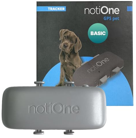 Traceur GPS Pet Basic pour Animaux sans Abonnement | Mini Traceur Chien & Chat, Étanche Collier GPS - Fonctionne dans Un Pays Européen au Choix