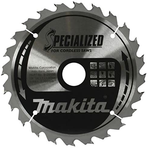 Makita Specialised B-09167 Circular Saw Blade 165mm x 20 24 Teeth