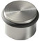 Türstopper zur Bodenmontage, massiver Edelstahl, Ø3,4 cm, Höhe 2,4 cm, Abstandshalter Türpuffer, Wandschutz, Bodenbefestigung, Bodentürstopper Gummiring, Made in Germany - PHOS Design