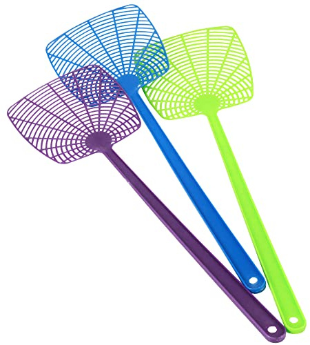 Chef Craft Select Fly Swatter Set, 18 inch 3 piece set, Purple/Green/Blue (Model: 21041)