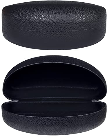 molshine Custodia Rigida per Occhiali da sole,Custodia per Occhiali da Sole e Occhiali da Sole Grandi Classici-(Nero)