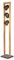 Trio Leuchten Stehleuchte Bell 401900367, Holz Natur, Metall Nickel antik/goldfabig exkl. 3x E14, Gold