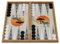 HBS GAMES Zebra Illusions Design Backgammon Brettspiel 48 Zentimeter aus Holz mit Acryl-Spielsteinen Freunde und Erwachsene