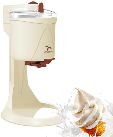 YMAOMAO Machine à crème glacée Molle, Machine à crème glacée Molle Automatique de Mini Fruits de Cuisine de Bricolage à la Maison, Machine à crème glacée Molle Automatique 1L Machine à crème glacée