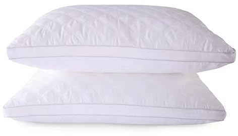 Mixibaby Premium Kopfkissen 2er Set 50 x 70cm Schlafkissen Atmungsaktiv Weich Kissen Gestepptes Nackenkissen, Model:Diamond Puff Pillow