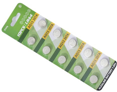 AYPOHU Paquete de 10 pilas alcalinas LR1130 LR41 LR44 para calculadoras, relojes y mandos a distancia de juguete