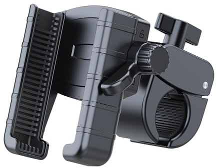 Picozon Bicycle Cellphone Holder, Bicycle Motorcycle Scooter Phone Clip Clamp Mount for All Smartphones - Black