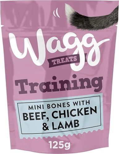 Wagg training beef, and chicken dog treats 125g (pack of 7) - Oven baked (package may vary)