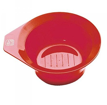 Pro-Tip Non-Slip Hair Colour Mixing Bowl, Red, TNTBR