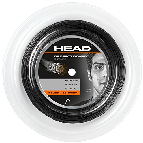 HEAD Perfect Power 110m Squash Reel - 16/1.30mm Black