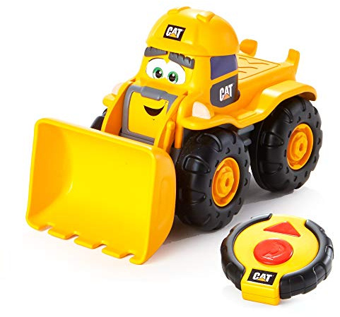 CAT Construction Toys, RC Remote Control Loader Truck - 10.5 Inch Length, Child Friendly Controller, Stowable Controller, Working Headlights - Batteries Included!