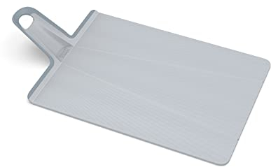 Joseph Joseph Chop2Pot Plus- Tagliere da cucina in plastica, pieghevole - Grande, Blu Pallido