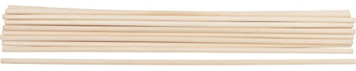 VBS Rundstäbe 50 cm Holzstab unbehandelt Länge 50 cm Material Holz ideal für Bastelprojekte und DIY Ø 8 mm, 20 Stück