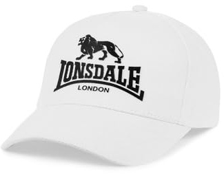 Lonsdale Herren BECKBURY Kappe, White/Black, Einheitsgröße