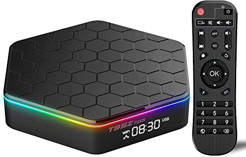 AMITVA Android 12.0 TV Box, T95Z Plus smart tv box 4GB RAM 64GB ROM Allwinner H618 Quad core 64-bitars stöd HD 6K/ 3D/ H.265 Ethernet 2.4/5G Dual WiFi BT 5.0 set top box