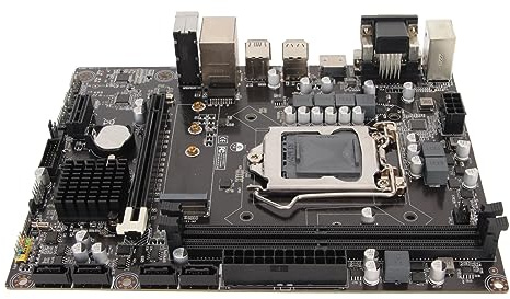 Heayzoki H310 LGA 1151 Motherboard, Dual Channel DDR4 Memory Slot Gaming Motherboard Supports 8th 9th Generation for Lvy Bridge for LGA1151 Micro ATX DDR4 Motherboard, HEAYZOKI04M16NGD2T