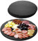 Navaris Set 4 Tovagliette Sottopiatti in Ardesia - Ø 28 cm - Piatti Rotondi Antigraffio e Antiscivolo - Piatti da Portata in Pietra Naturale - Vassoi e Decorazioni Tavola