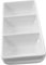 Ciieeo 3-Compartment Sauce Dipping Tray Practical Snack Sauce Dish White Condiments Platters Appetizer Serving Dish Ideal for Parties Snacks and Condiments