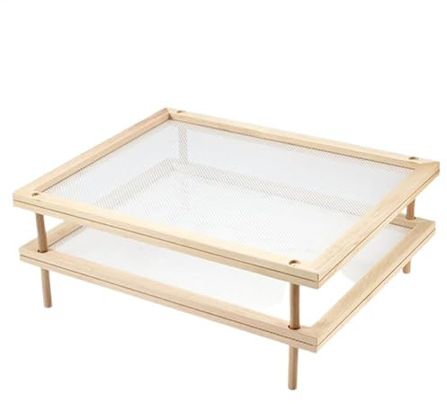 Raypontia Placa de secado para pasta, 2 niveles, estante de secado para hierbas, secadora de alimentos con red, para pasta, hierbas, estante de secado, multiusos,