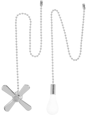 DOITOOL Cadena De Extensión Para Ventilador De Techo Diseño De Esfera De Metal y Accesorio Colgante Para Lámparas y Ventiladores Dormitorios y Salones