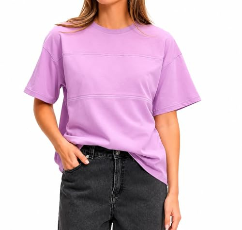Maison Mama Nursing & Breastfeeding 100% Cotton T-Shirt Top Pink, M