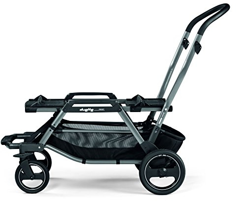 Peg Perego Carrello Duette Piroet Jet - Struttura per Passeggino gemellare, Grigio