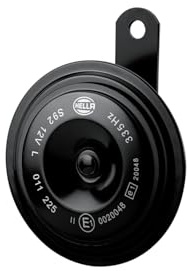 HELLA 3AM 011 225-871 Horn - HELLA ESSENTIAL HORN S92 SET - 12V - 113dB(A) - Frequenzbereich: 335-435Hz - Hochton-Tiefton - elektrisch - ECE - Gehäusefarbe: schwarz - Menge: 2