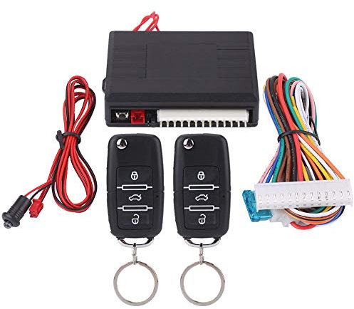 Keyless Entry System Système de verrouillage centralisé de voiture Télécommande Kit télécommande universelle avec 1 boîte de commande 2 x télécommande