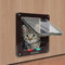 Katzenklappen HUA Haustiertür/Katzenklappe Mit 4-Wege-Verriegelung, ABS-transparenter Winddichter Freier Eintritt Und Ausfahrt-Klappentür Für Glastür Und Fenster, 3 Größen (Size : Large)