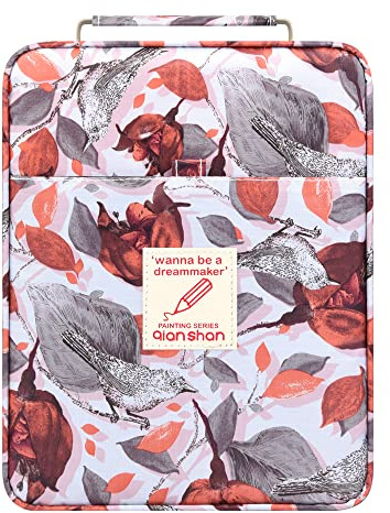 Pencil Case Holder Slot - Holds 202 Colored Pencils or 136 Gel Pens with Zipper Closure - Large Capacity Polyester Pen Organizer for Watercolor Pens or Markers - Perfect for Artist Withered Roses