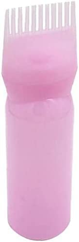 120 ML applicateur de Bouteille de Teinture pour Cheveux avec Brosse graduée Peigne Racine Die Couleur de Cheveux 1 pièce Rose Attractive Processed