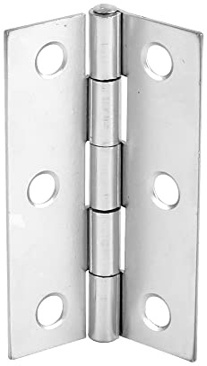 Merriway BH07697 (2 Pcs) Loose Pin Butt Hinge, Zinc Plated Mild Steel 75mm (3 inch) - Pack of 2 Pieces