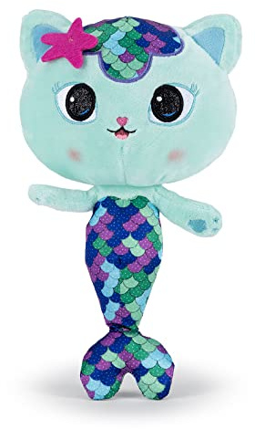 Famosa Softies - Gabby's Dollhouse Cartoon Series Mercat Plüsch, Maße 25cm, weich, kuschelig, anschmiegsam, Material 100% recycelte Faser, für Kinder jeden Alters, Famosa (760022358)